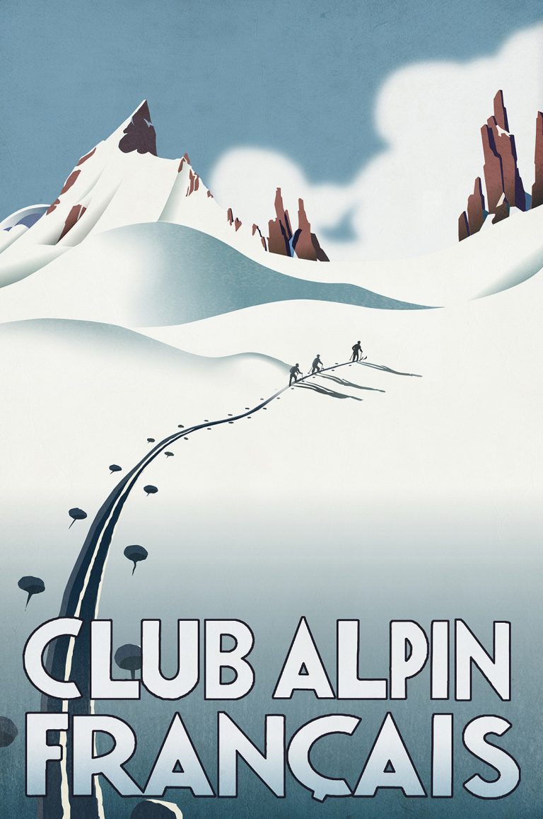 Skiing posters France