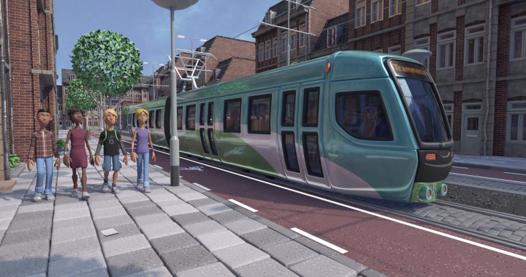 Trammenland pedestrians