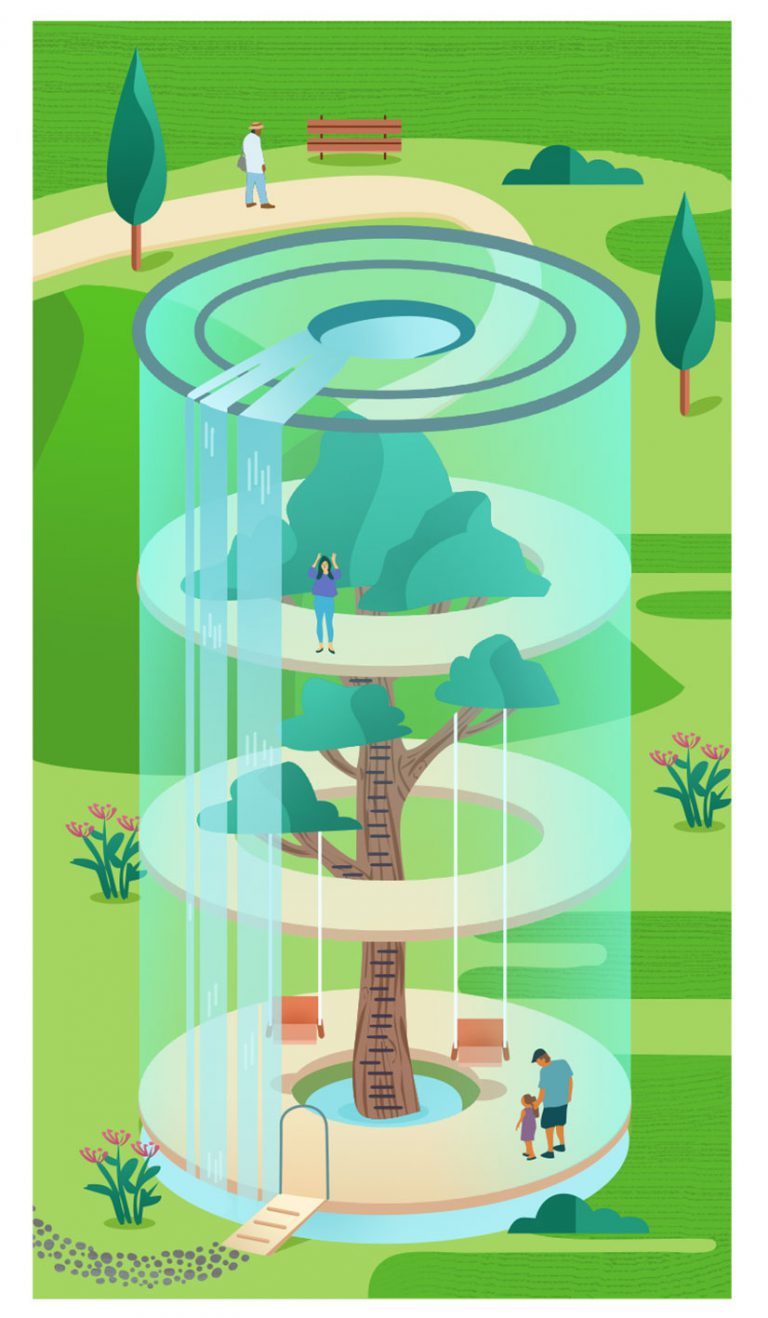 Infographic on water storage