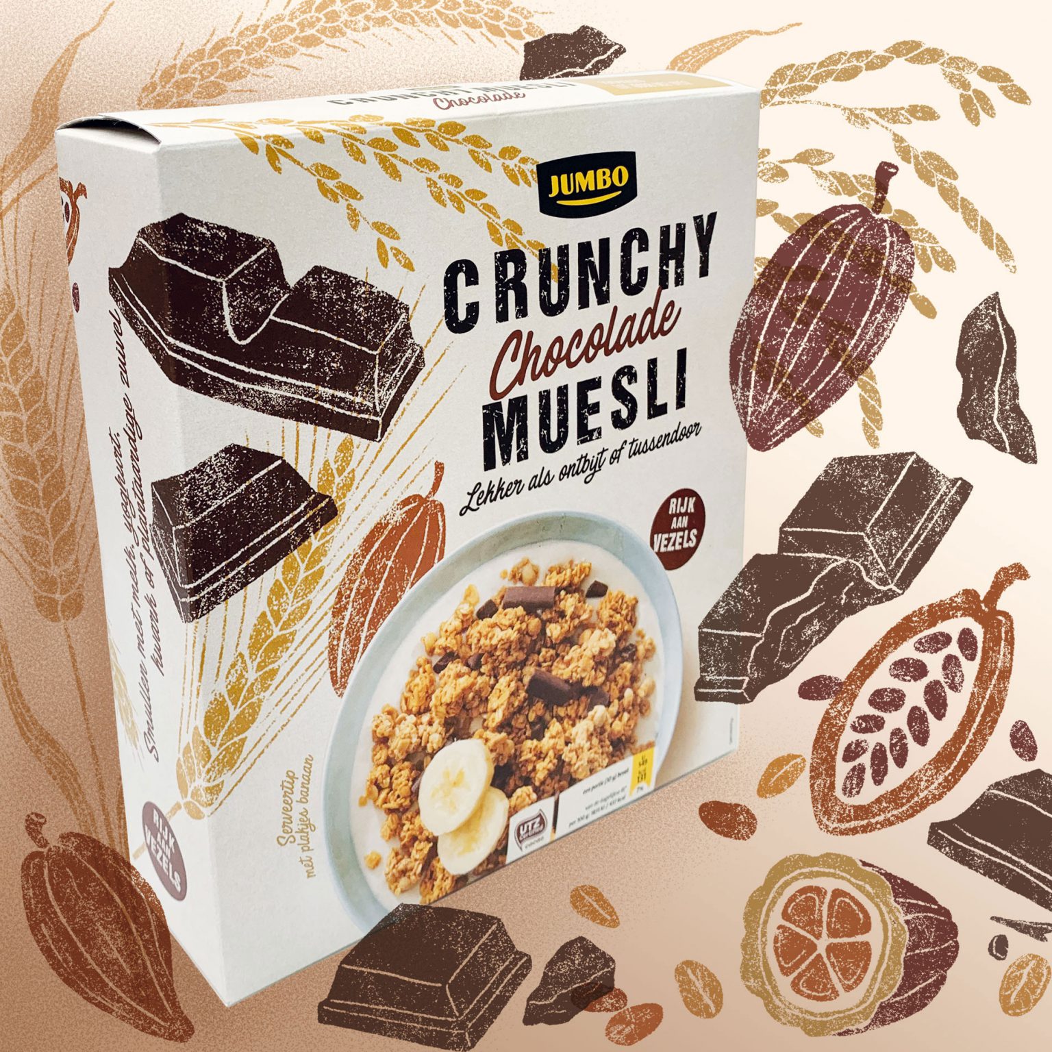 Jumbo Crunchy Muesli Packaging Art Associates Amsterdam