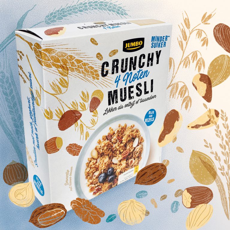Jumbo Crunchy Muesli Packaging Art Associates Amsterdam