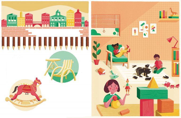 Childrens book spread