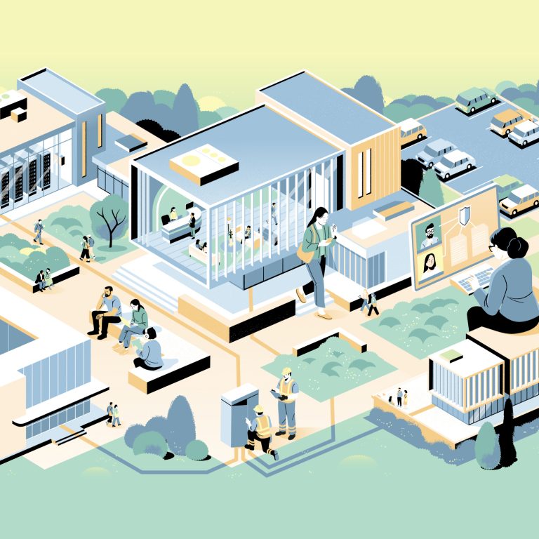 Security network Magenta