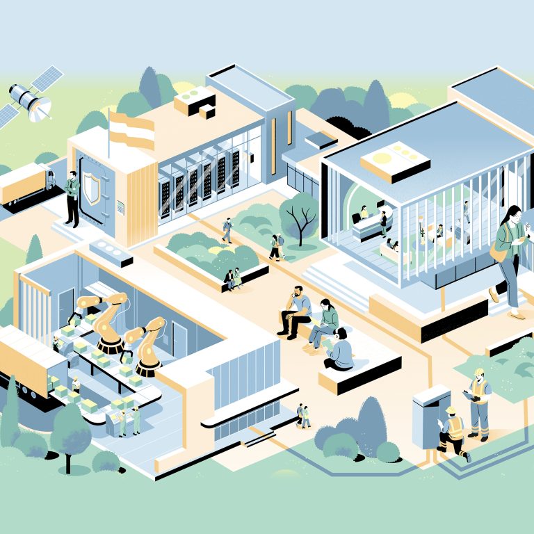 Security network Magenta